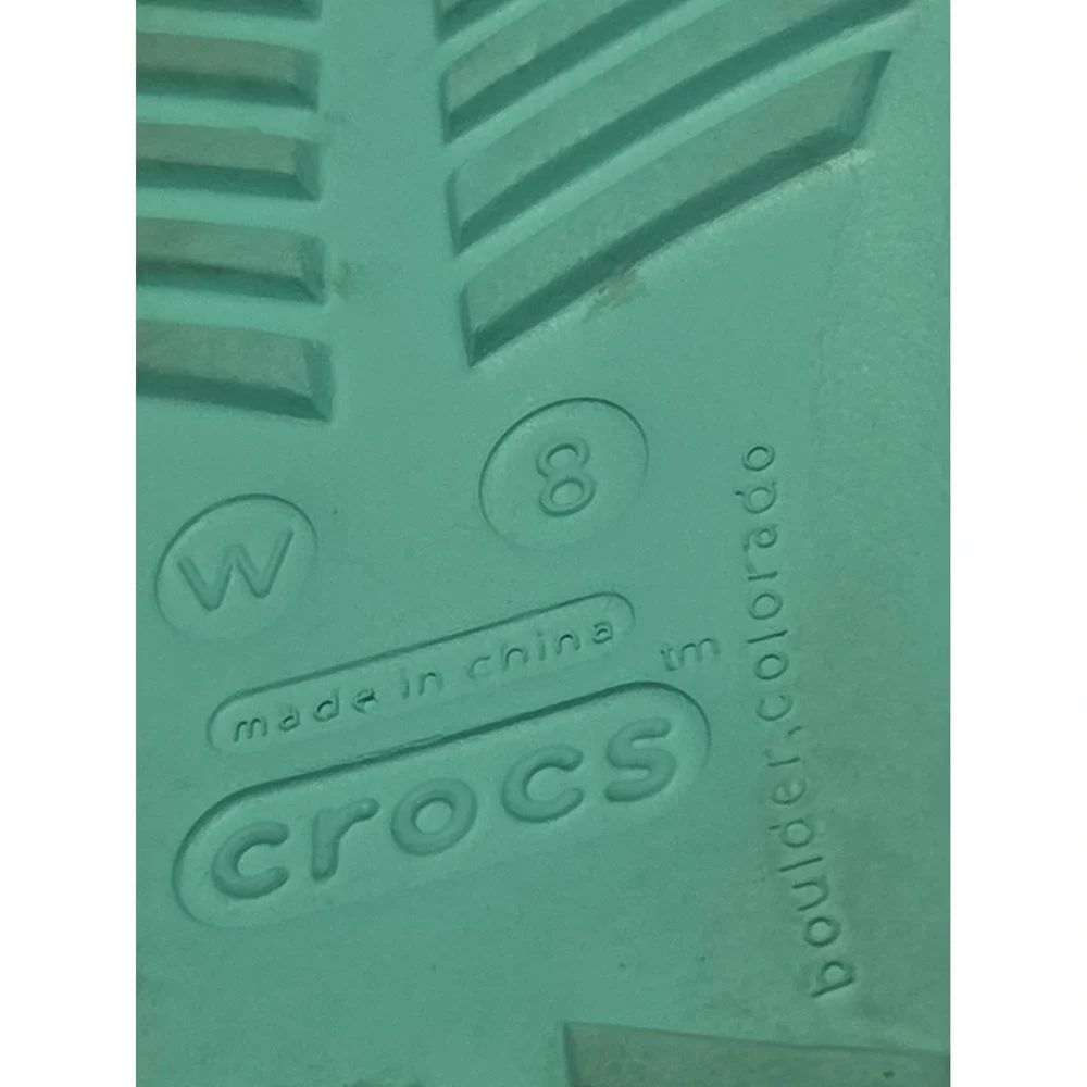 Crocs Serena Sexi Flip Women's 8 Aqua Marine T-Strap Slingback Thong Sandals